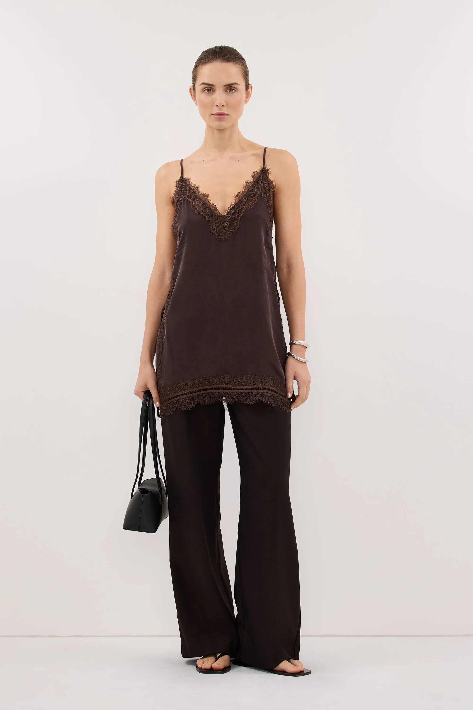 ANDREA PLUM CHOC CUPRO TOP | DISSH