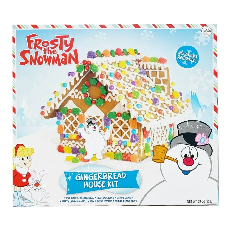 Frosty the Snowman Holiday Gingerbread House Kit, 29 oz | Walmart (US)