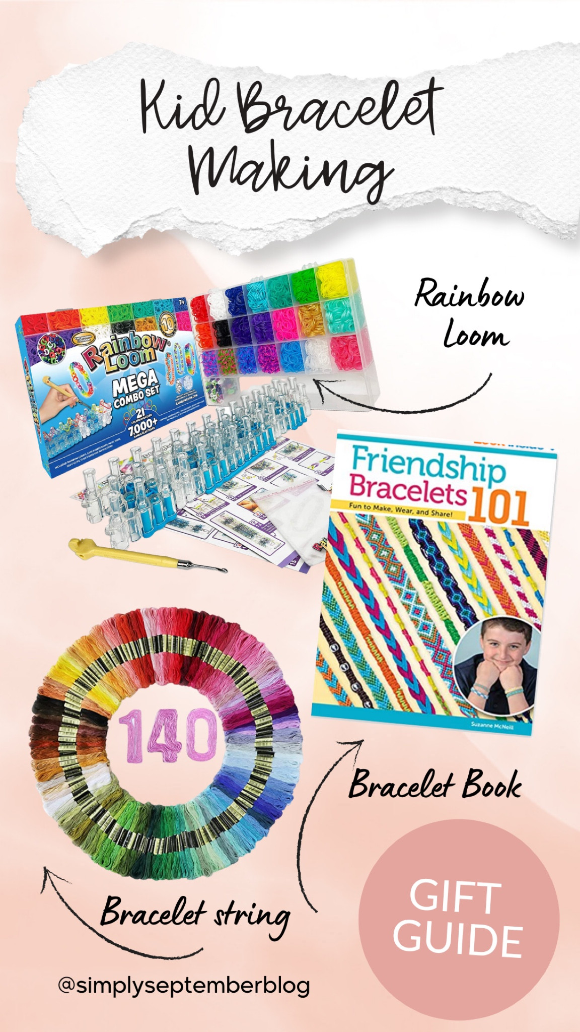 Gift ideas for kids looking to create friendship bracelets or rainbow loom fun! Perfect for birthdays or holiday gift ideas. All craft supplies found at Amazon!

#LTKkids #LTKunder50 #LTKGiftGuide