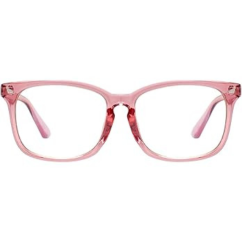 MAXJULI Blue Light Blocking Glasses,Computer Reading/Gaming/TV/Phones Glasses for Women Men(Pink) | Amazon (US)