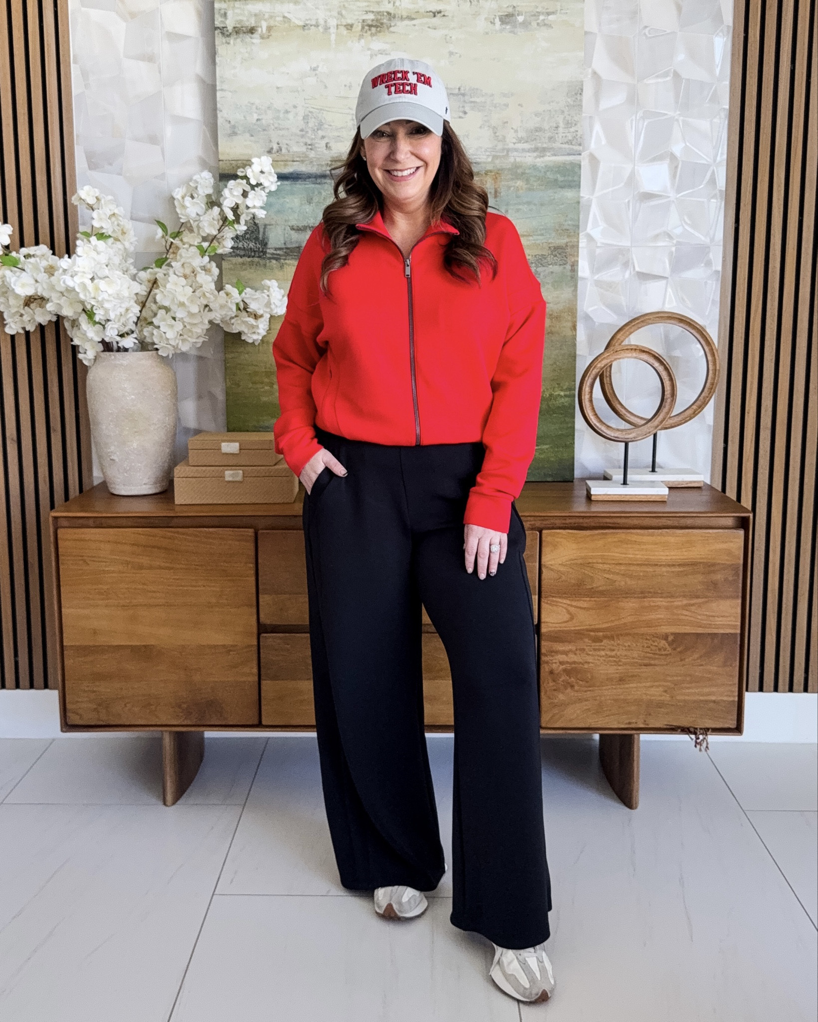 Casual Everyday mom outfit with AirEssentials® Track pants and jacket! This has a super soft fabric and zipper pockets great for flights. 

Size down if in-between in pants, wearing large petite, large in jacket 

New Customers use code RYANNEXSPANX for 15% off and free shipping @Spanx 

#LTKSpringSale #LTKmomlife #LTKActive