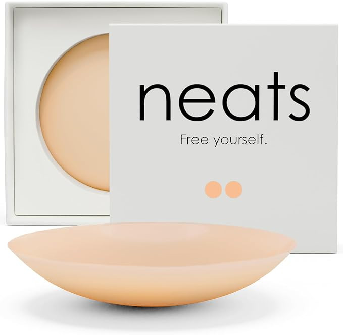 NEATS Sticky Nipple Covers for Women, Reusable No Show Silicone Bra Pasties | Amazon (US)