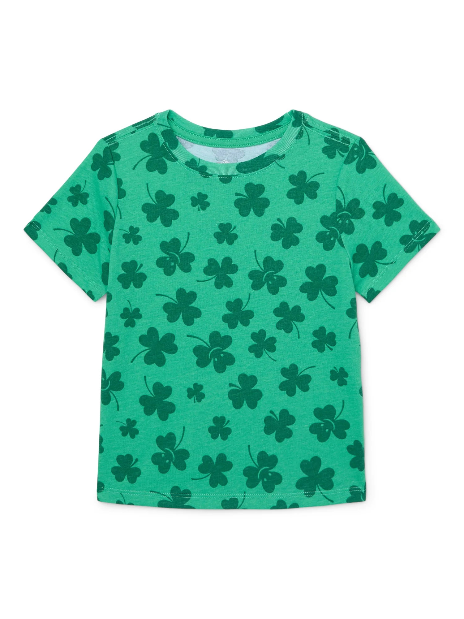 Way To Celebrate Toddler Girl St. Patrick's Day Short Sleeve Printed T-Shirt, Sizes 18M-5T | Walmart (US)