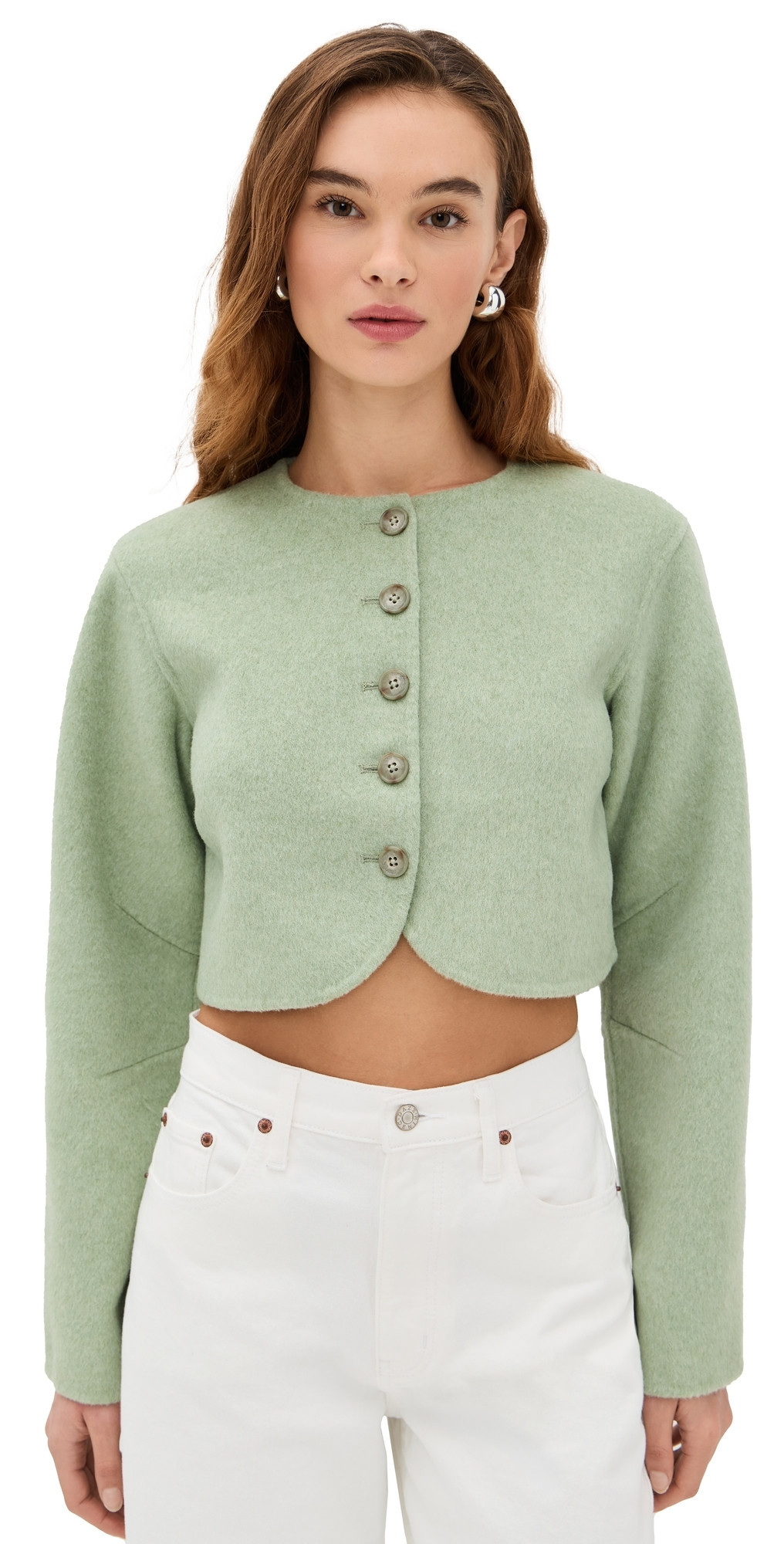 ALIGNE Angelina Cropped Jacket Mint 0 | Shopbop