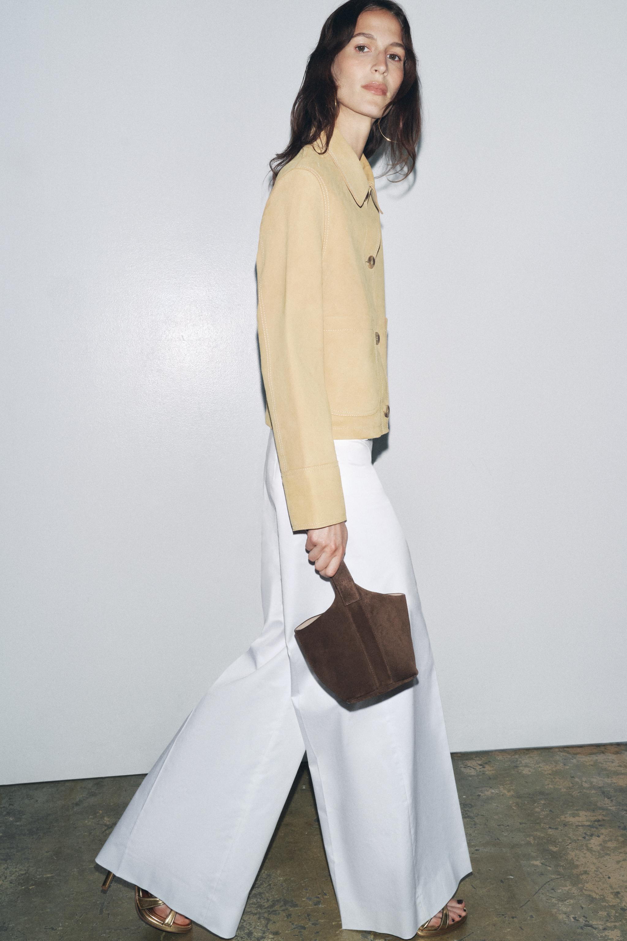 SUEDE MINI BUCKET BAG | Zara UK