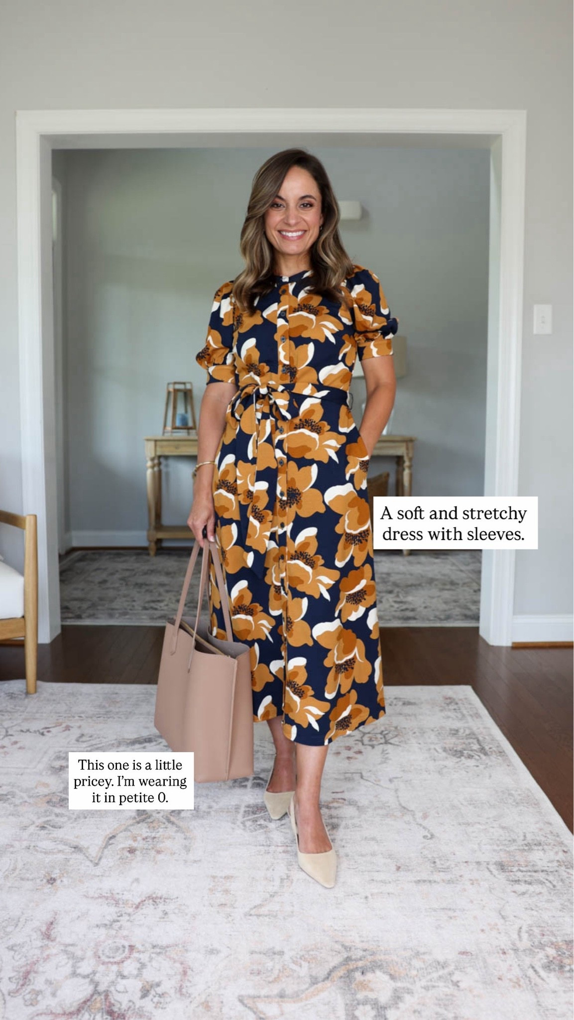 I find when it comes to a dress everyone is looking for something a little different. Here are a few petite-friendly options for the most common requests I receive. 

Blue floral dress (Boden): petite 0 

My measurements for comparison 32”, 24”, 36”. 25” ankle inseam, 28” full length inseam.

#LTKPetite