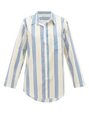 Boyfriend striped cotton sleep shirt | Matches (UK)