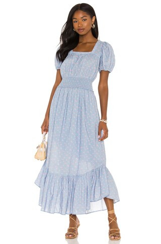 LoveShackFancy X REVOLVE Begonia Dress in Blue Baby Pomme from Revolve.com | Revolve Clothing (Global)