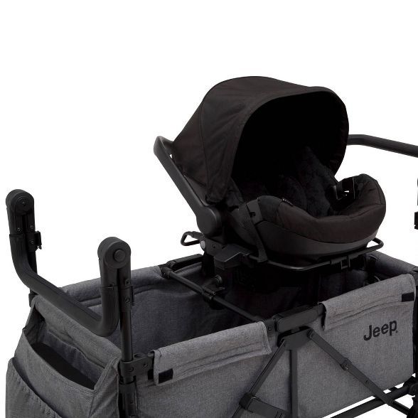 Jeep Wrangler Stroller Wagon with Included Car Seat Adapter by Delta Children - Gray | Target