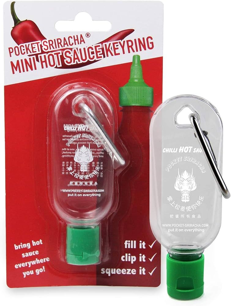 Pocket Sriracha Mini Sriracha Hot Sauce Bottle Keyring 1 PACK Bring Hot Sauce with you Everywhere... | Amazon (US)