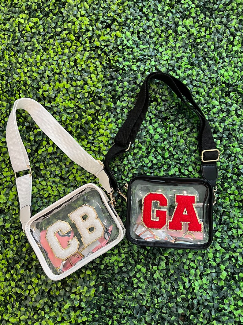 White Clear Purse With Custom Patches  Stadium or Concert - Etsy | Etsy (US)