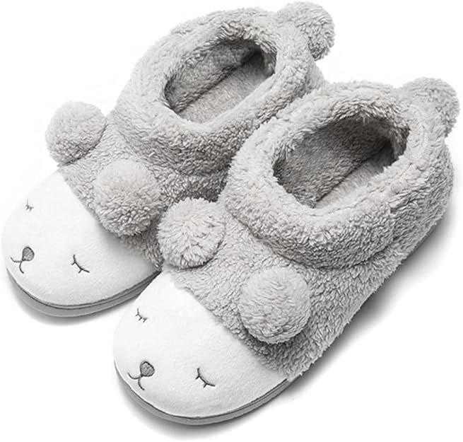 GaraTia Warm Indoor Slippers for Women Fleece Plush Bedroom Winter Boots | Amazon (US)