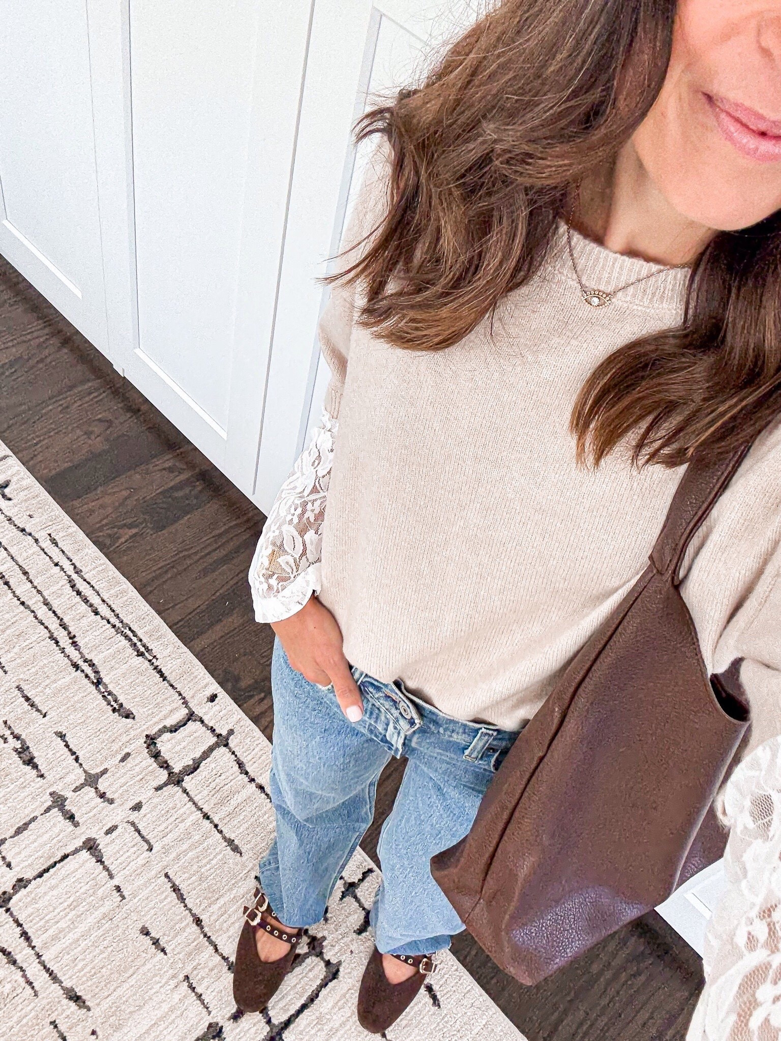 Favorite Amazon sweater with lace sleeves. So soft.  Wearing size small 

Follow my LTK @mrscasual on the @shop.LTK app to view this post and get my exclusive app-only content!

#LTKSeasonal #LTKOver40 #LTKootd