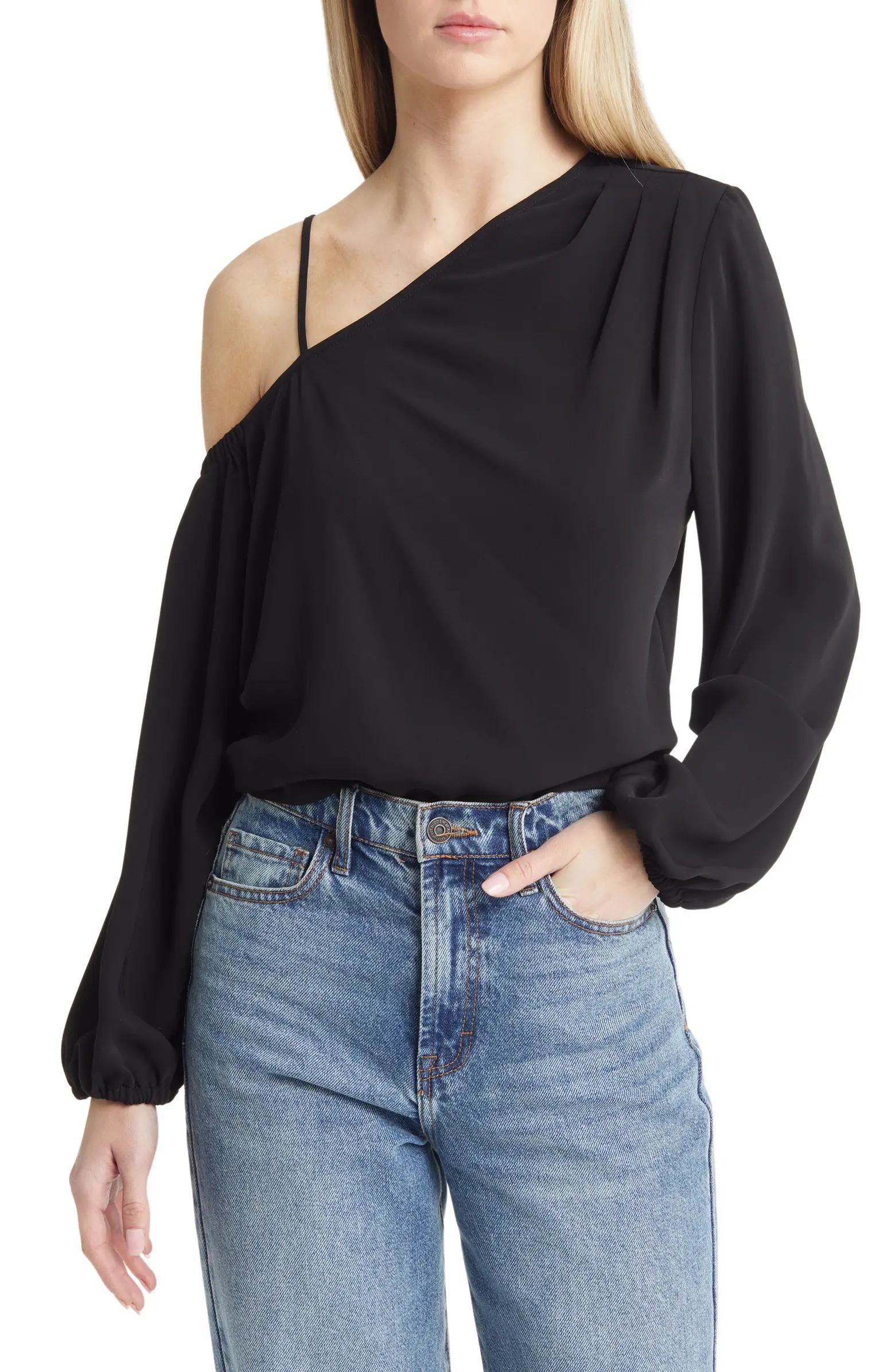 Pleated Asymmetric Top | Nordstrom