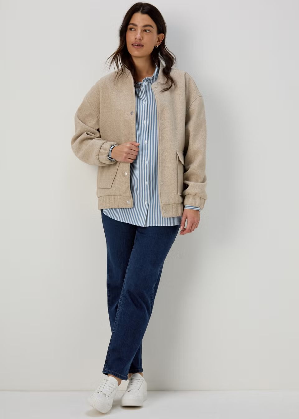 Blue Stripe Cotton Shirt - Size 12 | Matalan (UK)