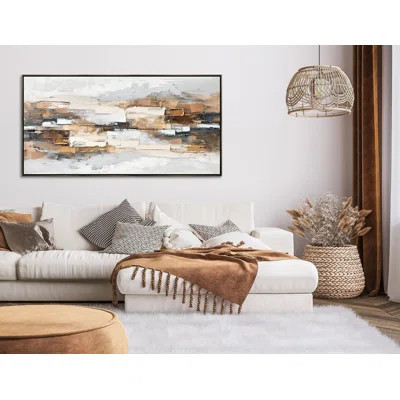 Layered Neutrals Canvas Wall Art | Wayfair North America