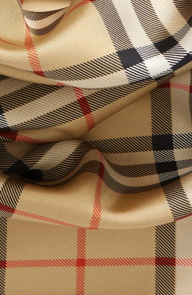 Burberry Check Square Silk Twill Scarf | Nordstrom | Nordstrom
