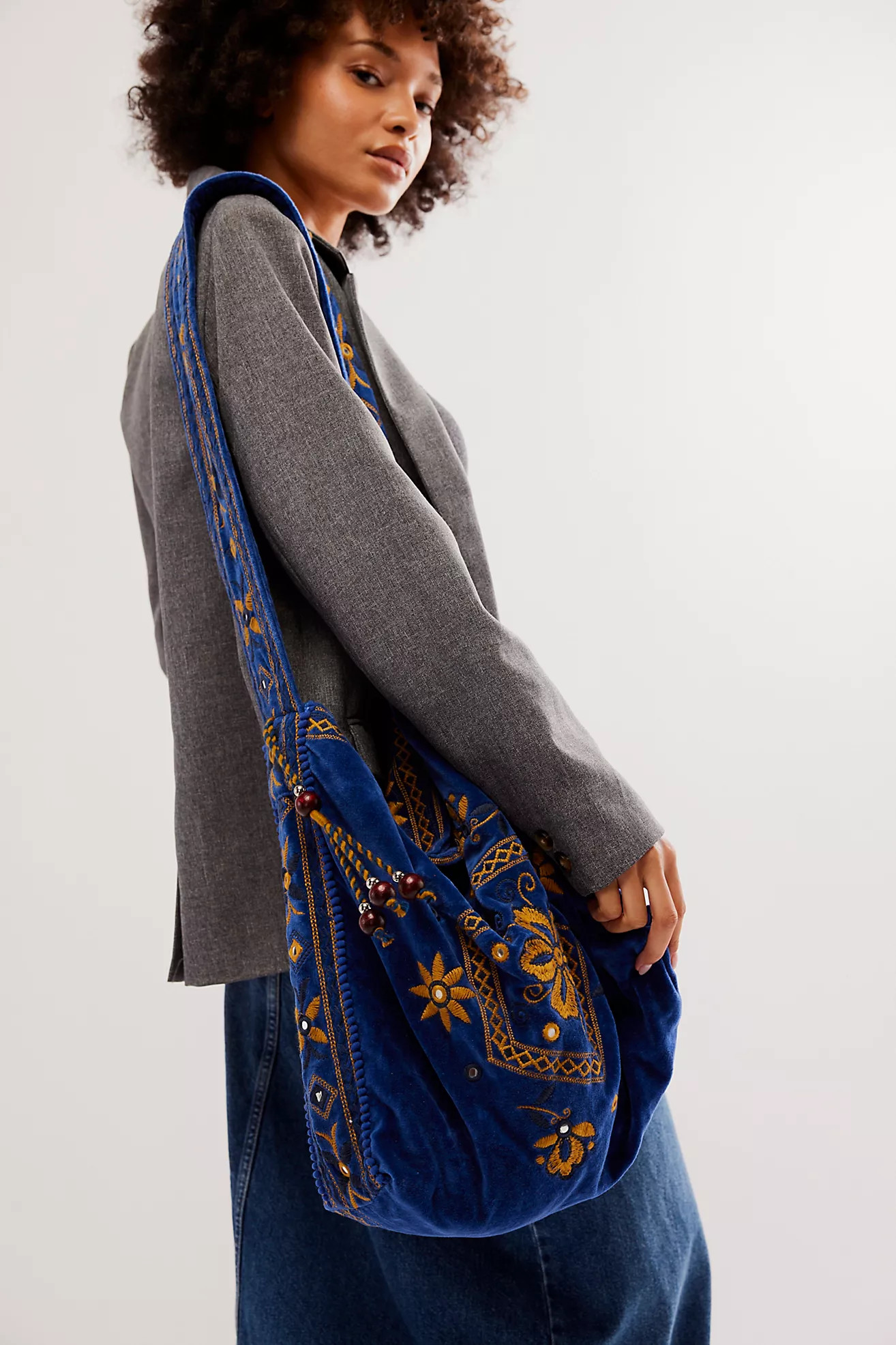 Vic Velvet Slouchy Bag | Free People (Global - UK&FR Excluded)