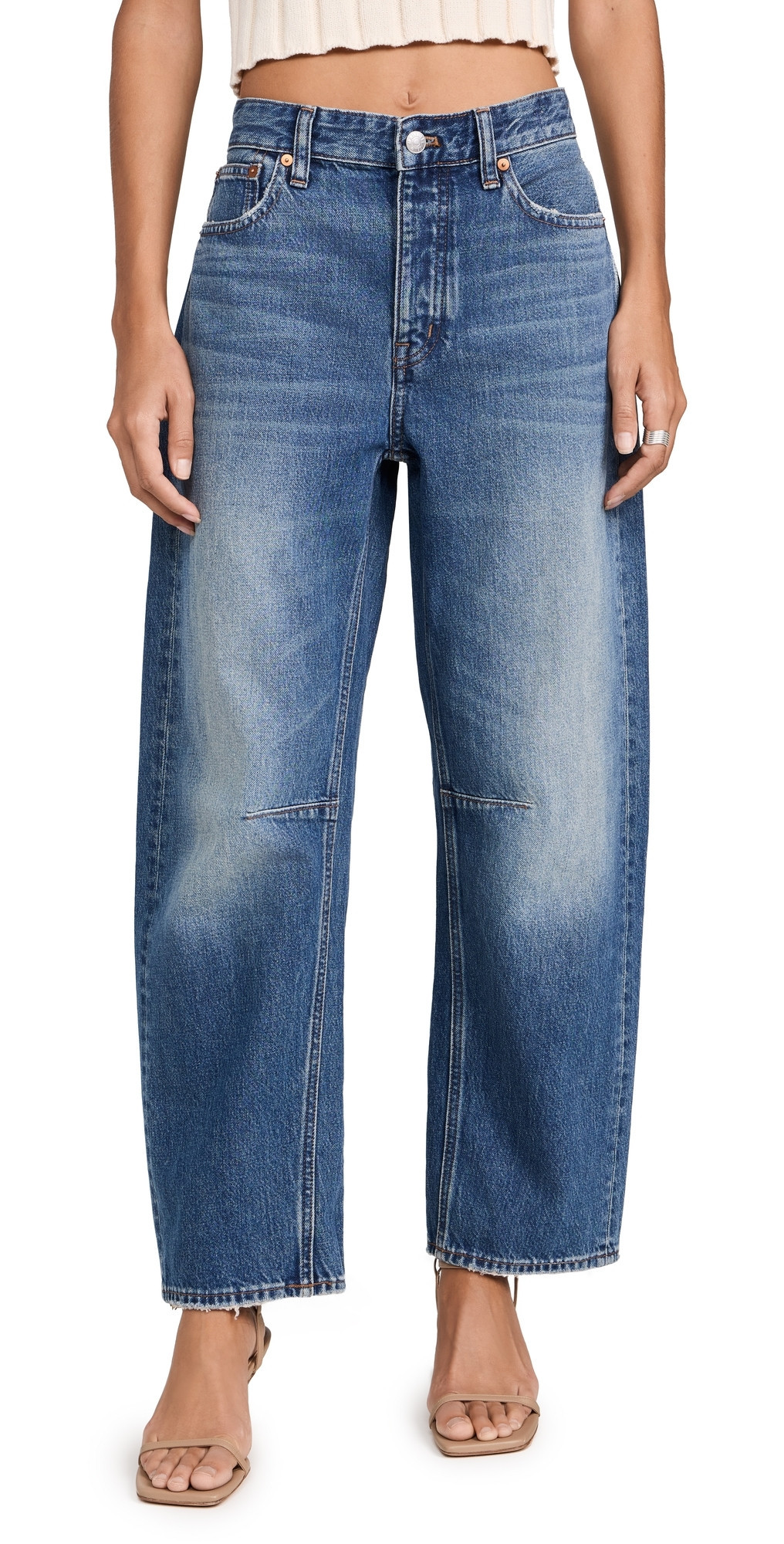 Madewell The Darted Barrel-Leg Jean Irmo 28 | Shopbop