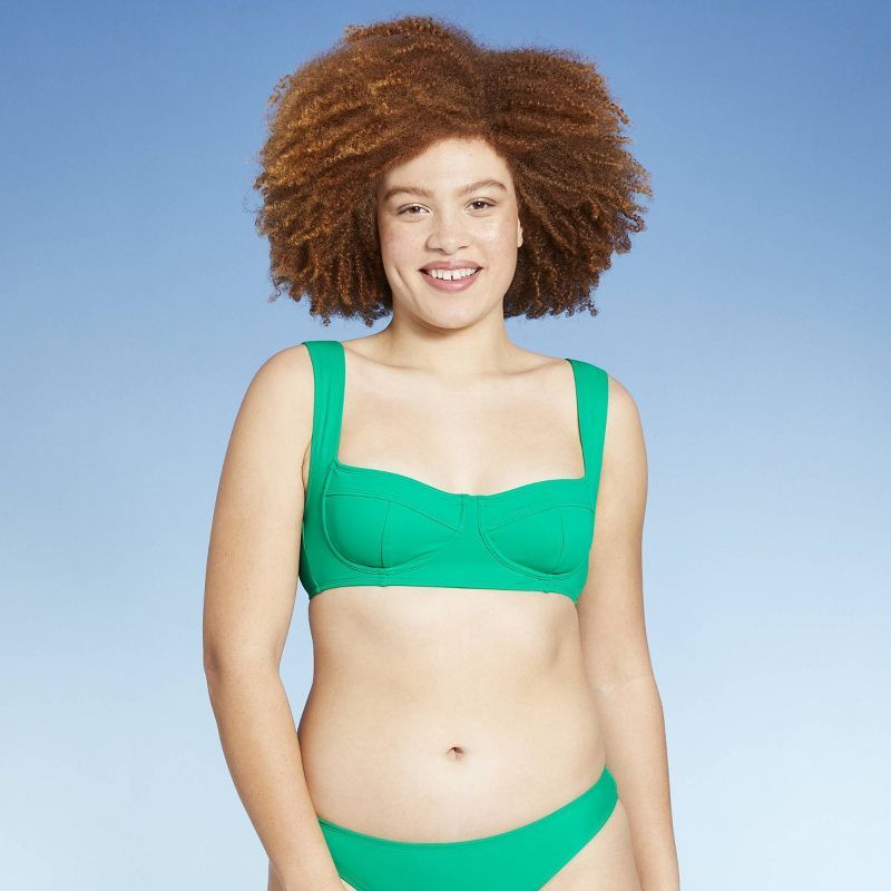 Juniors' Faux Underwire Bralette Bikini Top - Xhilaration™ Vibrant Green | Target