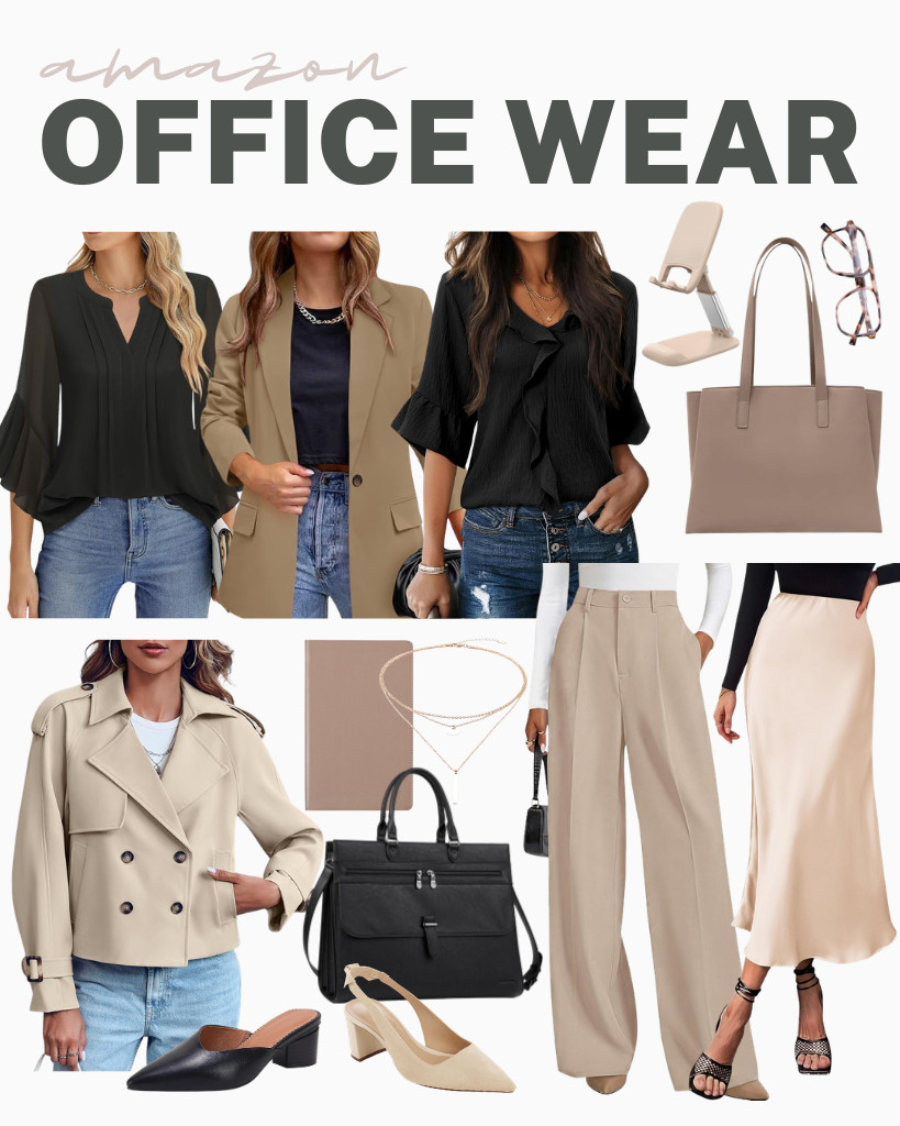 Don’t miss these chic outfits for the office this week! If you still love your tops, you can style them by adding a layer like this double-breasted trench coat. Many people also love Timeson’s ¾-sleeve top! Pair these trendy tops with PRETTYGARDEN’s wide-leg pants and Coutgo's pointed-toe mules for a stylish look.


#LTKSeasonal #LTKSaleAlert #LTKTravel 

 