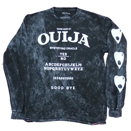 Ouija Board Mens Long Sleeve Mens T-Shirt - Mystifying Oracle Planchette Sleeves (Medium) | Walmart (US)