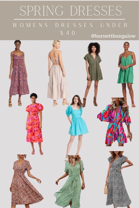 Spring dresses under $40. I love the colors and designs of all of these dresses for spring. I like that these spring outfits are so affordable and can be used for work wear or for just lounging at home. 

#springoutfit
#ltkstyletip #springdresses #dresses #affordabldresses #targetdress #springstyle 
spring outfit, women's outfit, spring looks, spring outfit inspiration, spring wedding guest dress, spring brunch outfit, coastal style, floral dress, walmart style, walmart fashion, walmart looks, walmart dress, walmart dresses, affordable outfit, target dresses, target fashion, Walmart fashion 


#LTKstyletip #LTKSeasonal #LTKunder50