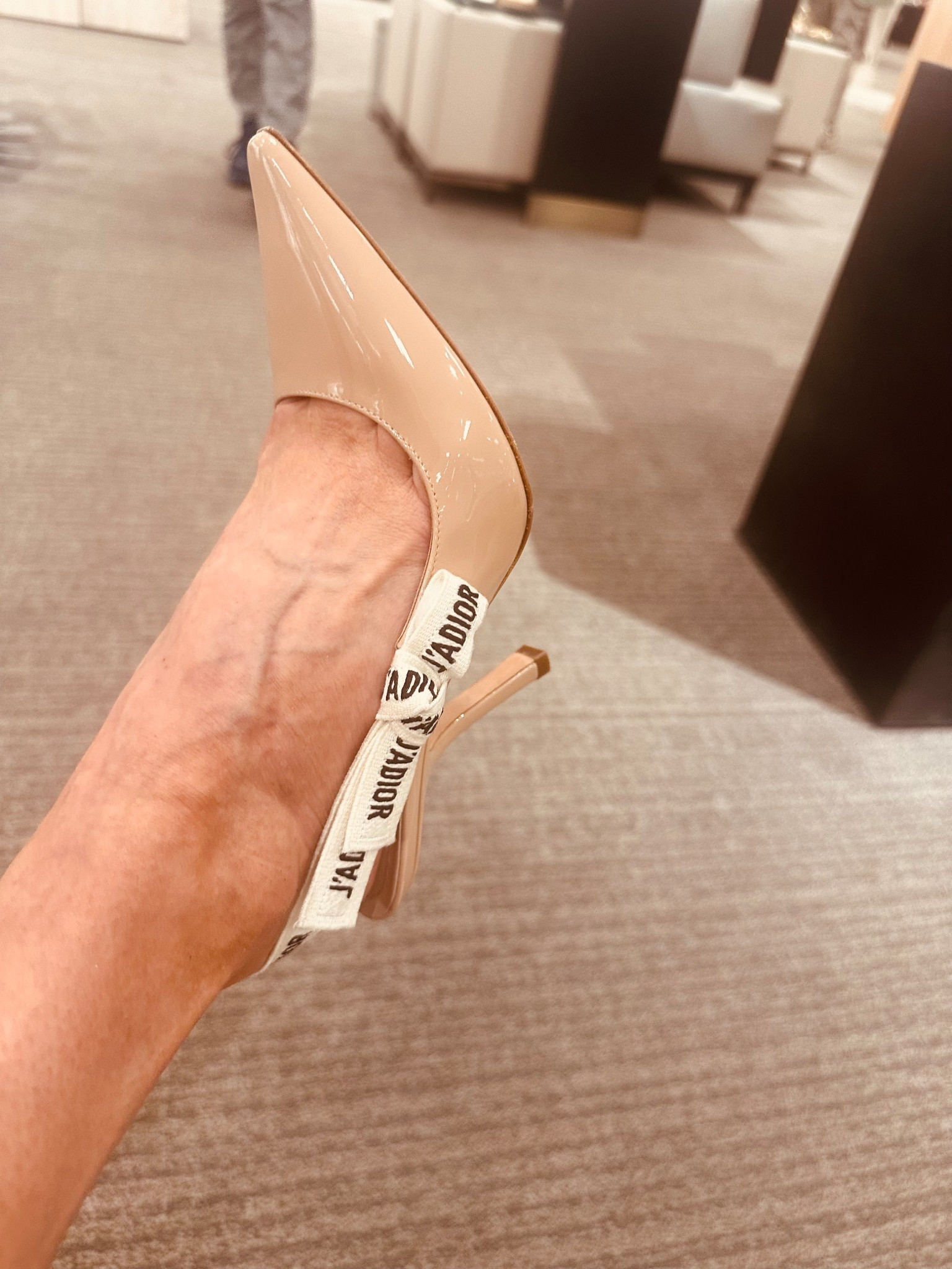 New Dior heels sold in person at Nordstrom or on Dior website, only have resell link here. These are the Jadore slingback pumps in nude 100m

#LTKWorkwear #LTKOver40