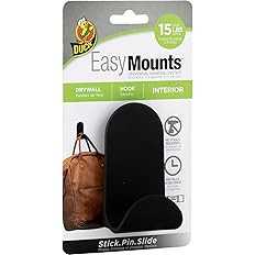 Shurtech Brands DUC287390 Drywall EasyMounts Interior Drywall J Hook Black | Amazon (US)