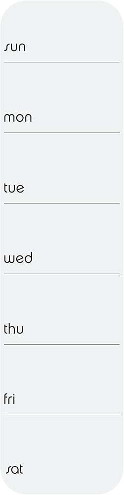 Three by Three Seattle 3.5 x 14 Inch Frameless Peel and Stick Dry Erase Weekly Planner for Office... | Amazon (US)