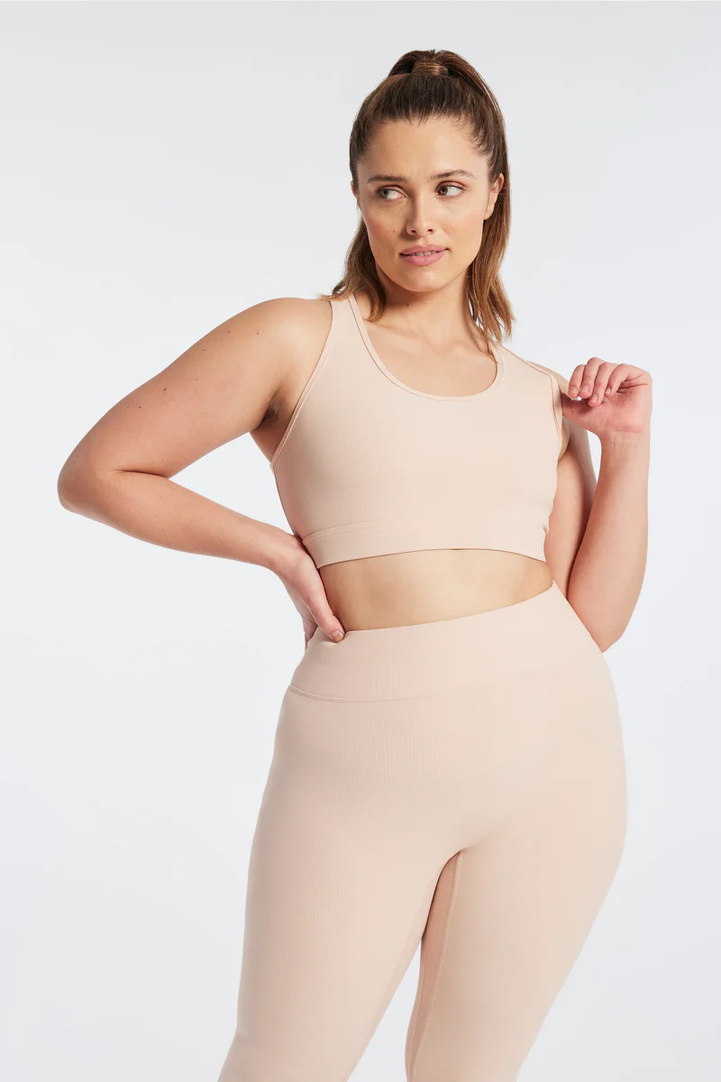 Sport Rib Front Row Bra | Bandier