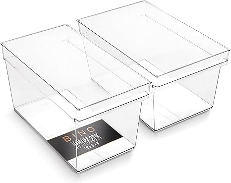 BINO | Plastic Storage Bins, Large - Deep | THE HANDLER COLLECTION | Multipurpose Organizer Bins ... | Amazon (US)