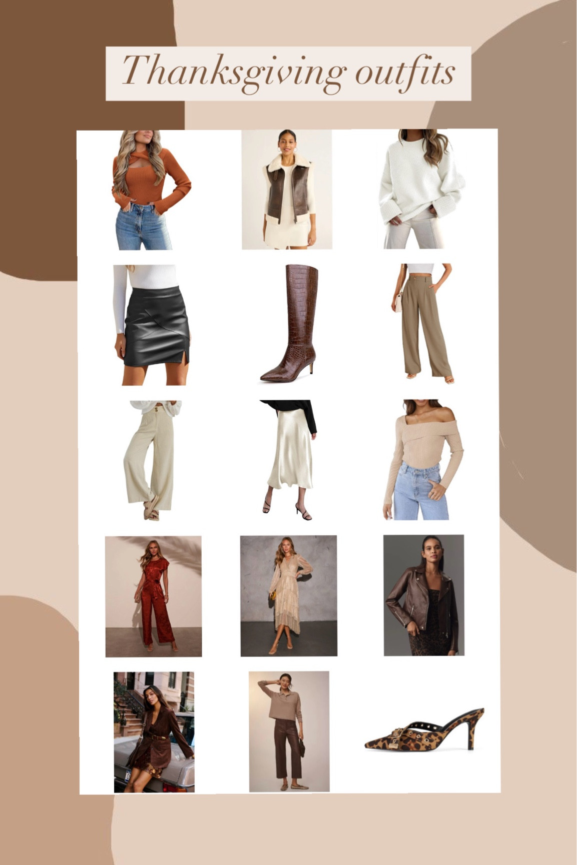 Thanksgiving outfit inspo🤎

#LTKSeasonal #LTKshoecrush