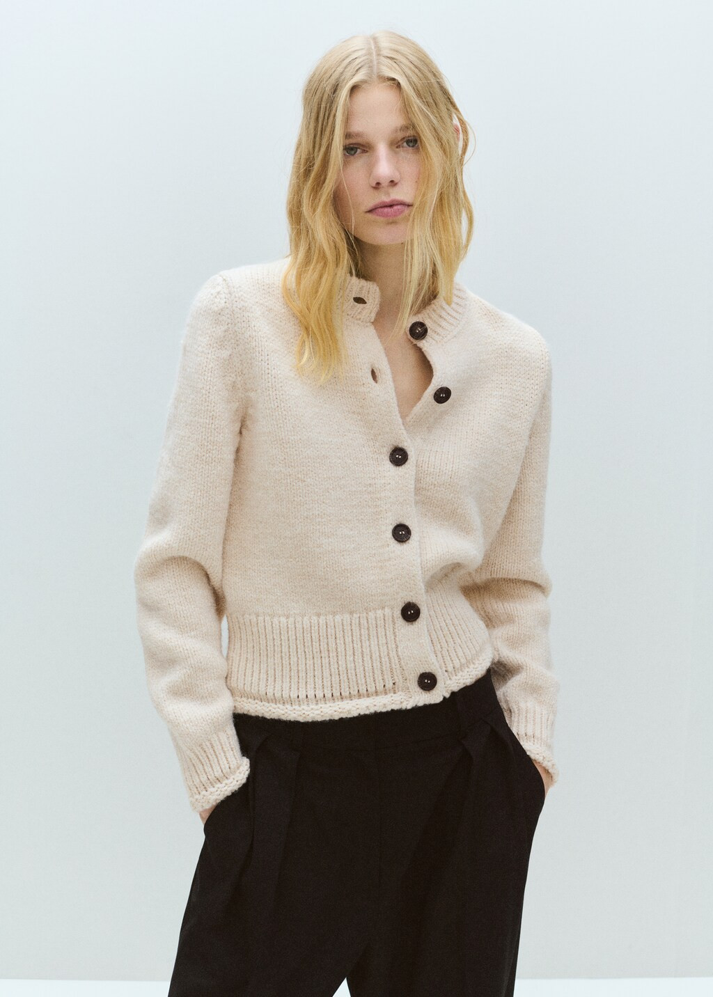 Knitted button cardigan | Mango (US/MX/AU)