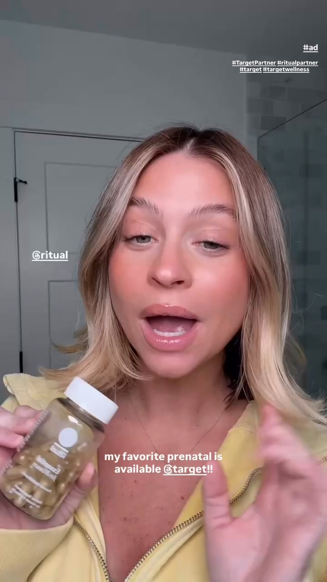 #ad the only prenatal I’ve taken through all 3 pregnancies is available at @Target!! @ritual ilysm 💛 #prenatal #TargetPartner #ritualpartner #target #targetwellness