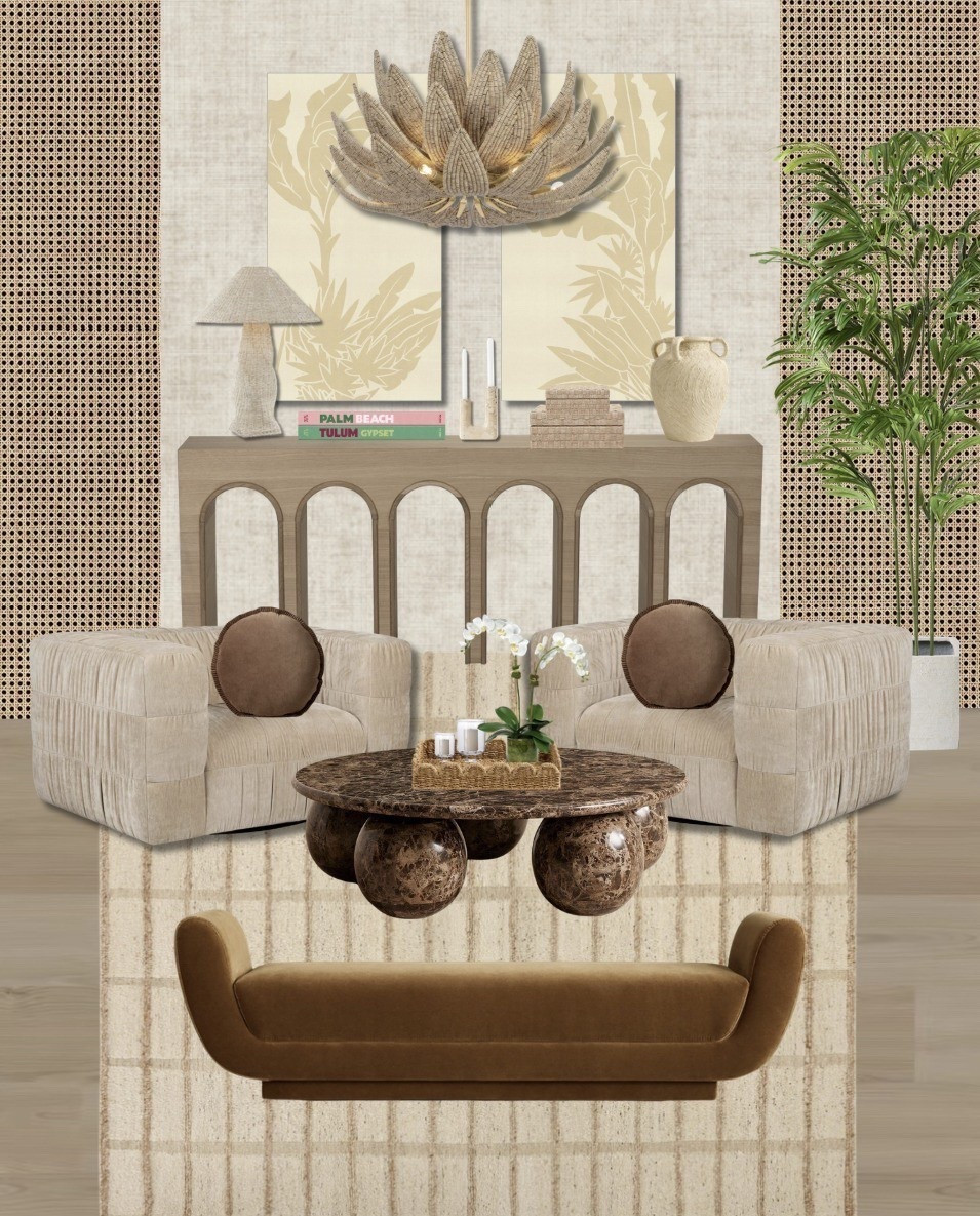 Layered neutrals, rich textures, and a hint of Palm Beach warmth 🤎✨
This mood board is all about elevated earthy tones, sculptural silhouettes, and timeless pieces that feel both relaxed and refined.

Shop everything linked to recreate this look 🤍

#LTKSaleAlert #LTKHome #LTKSeasonal