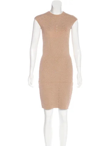 Alexander McQueen Jacquard Bodycon Dress | The Real Real, Inc.