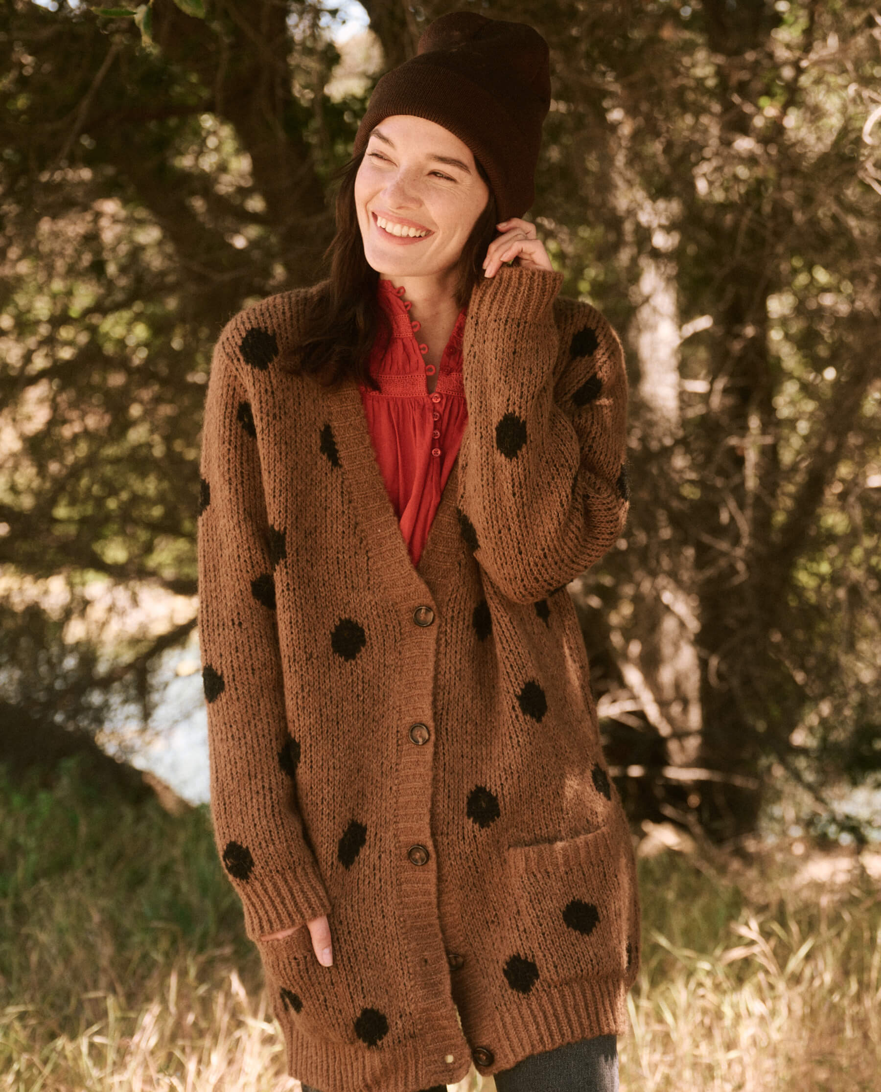 The Polkadot Cardigan. | THE GREAT.
