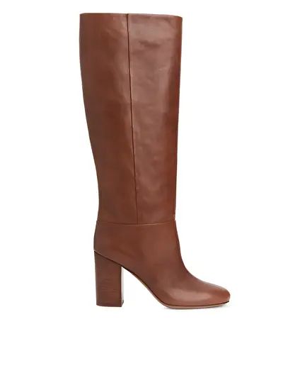 High-Heel Leather Boots | ARKET (US&UK)