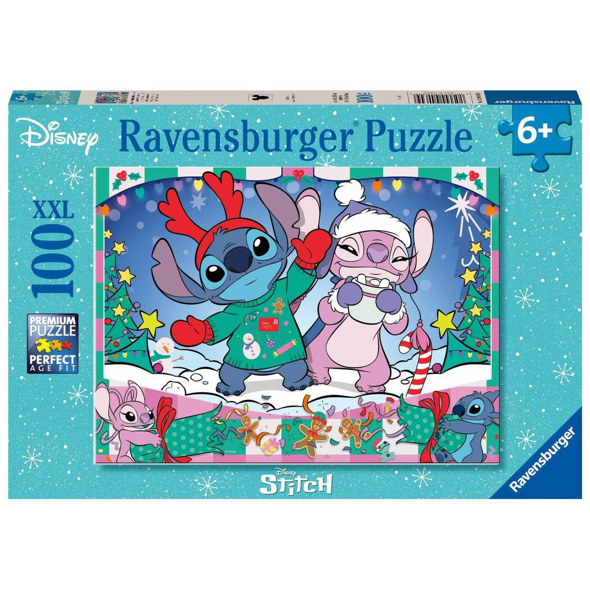 Ravensburger Disney Stitch Christmas XXL Jigsaw Puzzle - 100pc: Creative Thinking, Pop Culture Th... | Target
