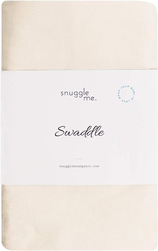 snuggle me Swaddle | Organic Cotton Swaddle Blanket, Soft Stretch, 47 x 47 inches (Natural) | Amazon (US)