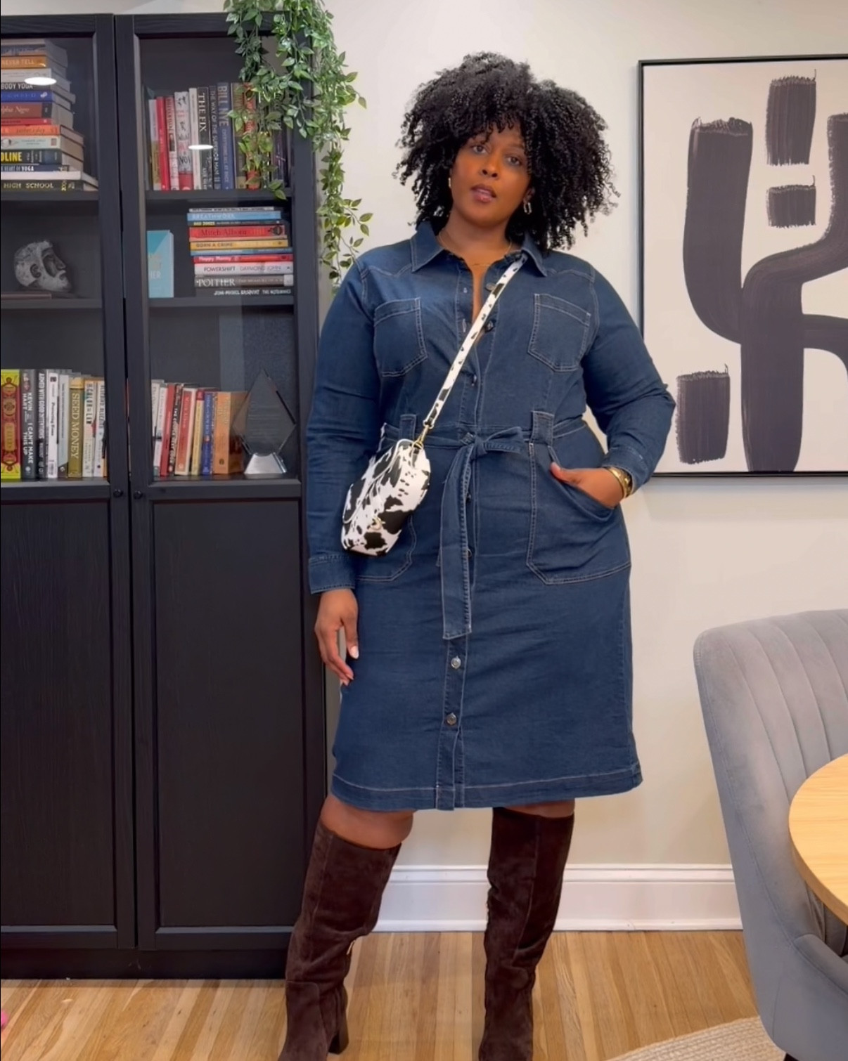 Plus size fall fashion looks for under $50!
I’m typically a size 18/20 and everything is true to size. 

I did size down in the red top, because I wanted to create a fitted, cropped look by tying it in the back.

Oh yeah, I’m wearing a size 20 in the jeans + the boots come in wide calf! 🙌🏽

#LTKPlusSize #LTKTall #LTKootd