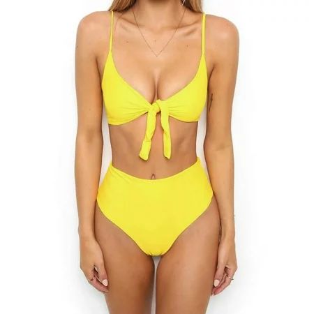 DZT1968Womens Bikini Set Swimsuit High Waist Ladies Bathing Suit Swimwear Beachwear | Walmart (US)