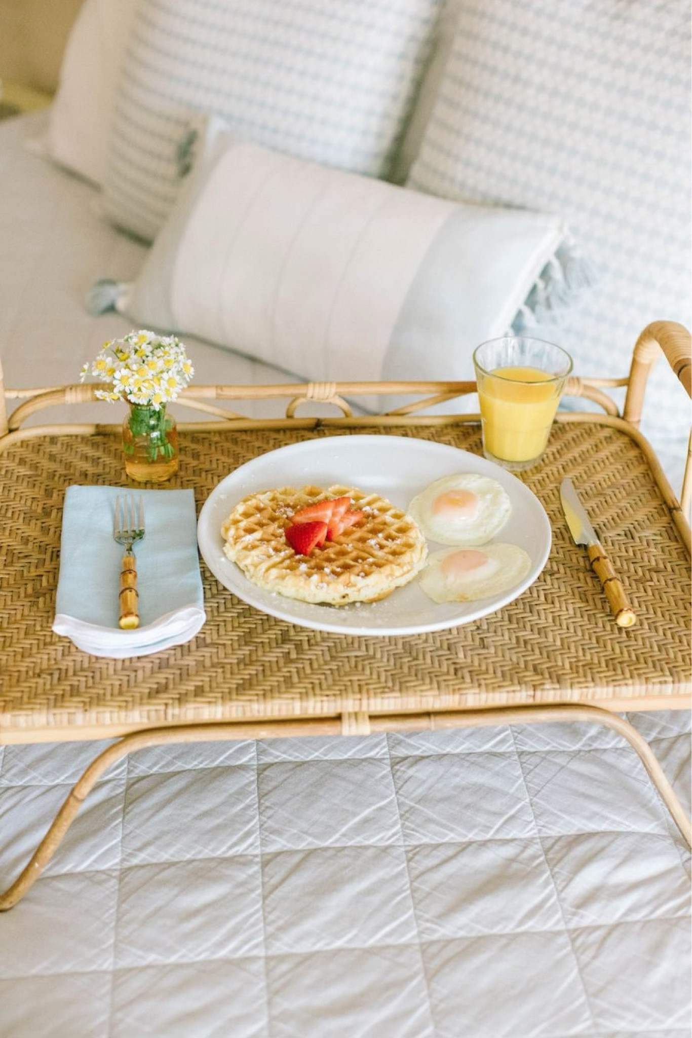 Love this rattan serving tray and bamboo utensils! Linked some of my favorite Serena and Lily bedding too

#LTKhome #LTKSeasonal #LTKFind