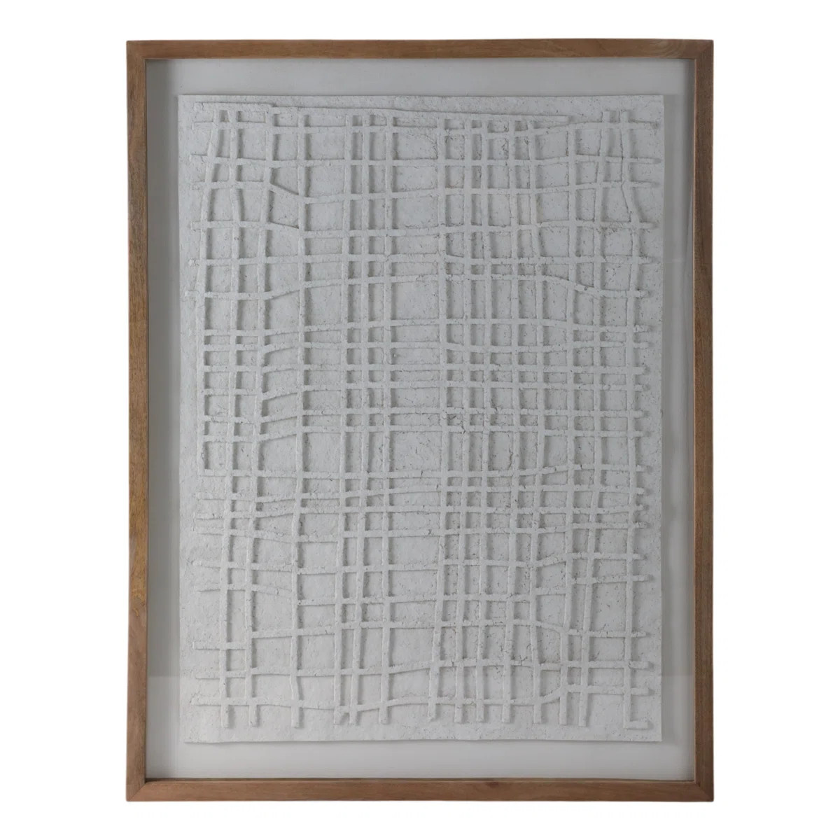 Aelani Paper Mache Shadow Box-Like Style Wall Art with Wooden Frame Display - Textured Artwork Ca... | Wayfair North America