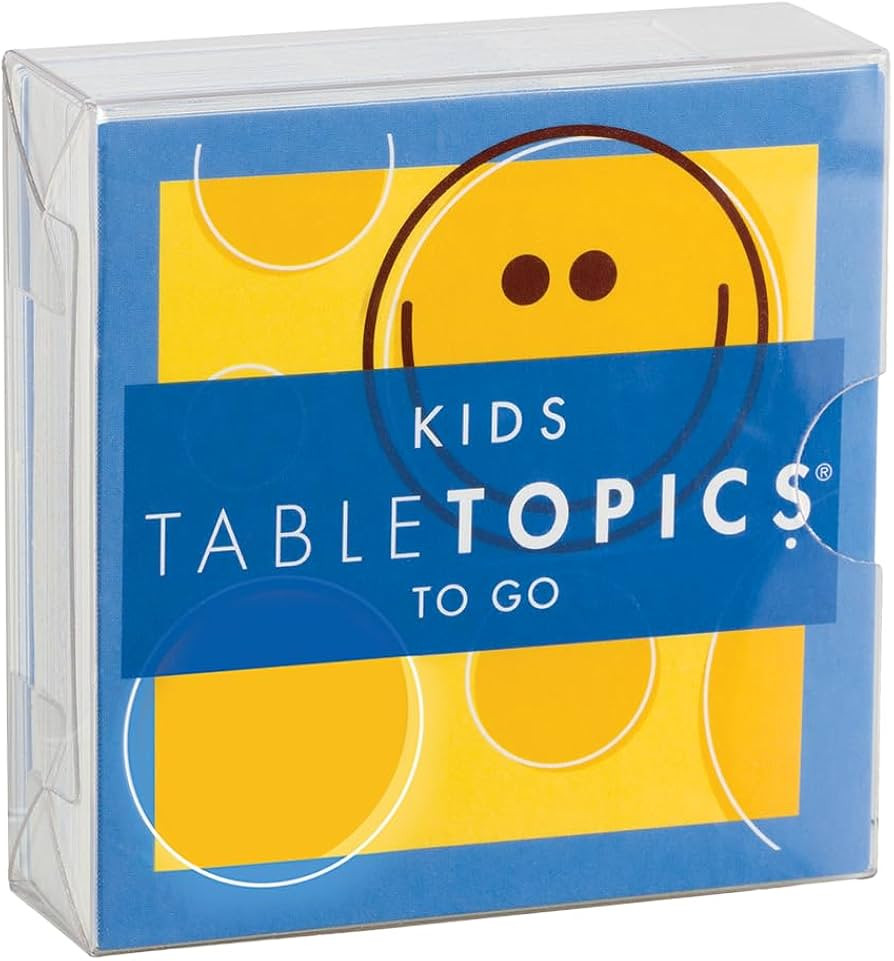TableTopics to GO Kids - 40 Conversation Cards for Kids, Family Game Night, Family Dinner, Road T... | Amazon (US)