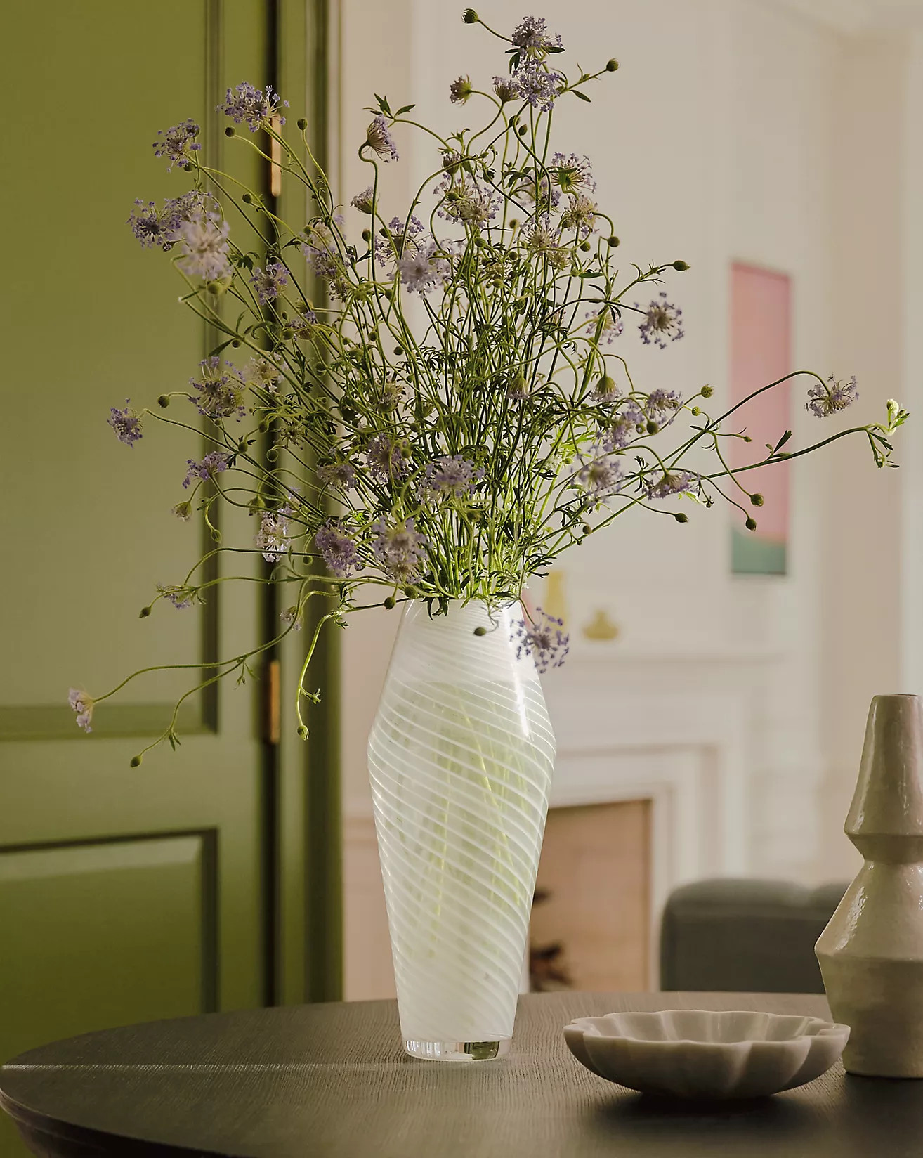 Mera Soda Lime Glass Swirl Vase | Anthropologie (US)