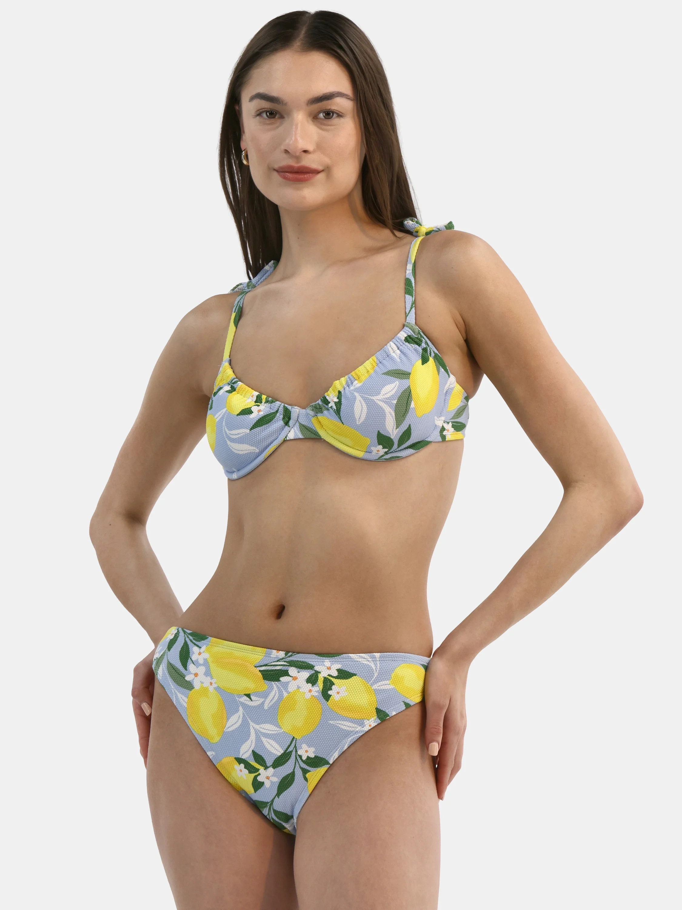 Time and True Women's and Women's Plus Pique Underwire Bikini Top, Sizes XS-3X | Walmart (US)