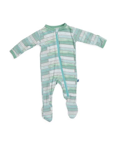 Baby Ship Lap Print Footie With Zipper | Marshalls