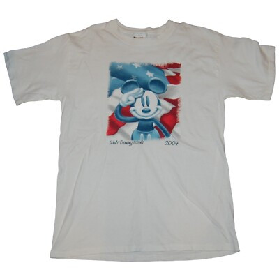 Vintage Walt Disney World 2004 4th of July T-Shirt Tee Short Sleeve Adult Medium | eBay US